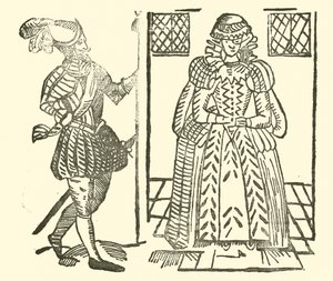 Illustration til The Roxburghe Ballads (træsnit) af (after) English School