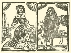 Illustration til The Roxburghe Ballads (træsnit) af (after) English School