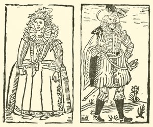 Illustration til The Roxburghe Ballads (træsnit) af (after) English School