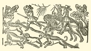 Illustration til The Roxburghe Ballads (træsnit) af (after) English School