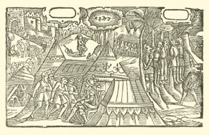 Illustration til The Roxburghe Ballads (træsnit) af (after) English School