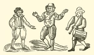 Illustration til The Roxburghe Ballads (træsnit) af (after) English School