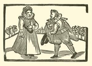 Illustration til The Roxburghe Ballads (træsnit) af (after) English School