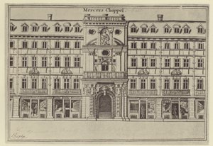 Mercers Chapel, c 1694 (litho) af (after) English School