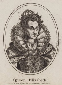 Dronning Elizabeth I (gravering) af (after) English School