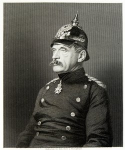 Albrecht von Roon (gravering) af (after) English photographer