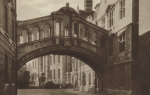 Hertford College, The Bridge (s/h foto) af (after) English photographer