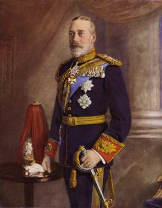 Hans Majestæt Kong George V (farvefoto)