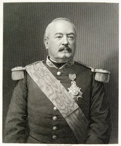 Marshal Bazaine (gravering) af (after) English photographer