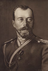 Nicholas II, zar af Rusland (s/h foto) af (after) English photographer
