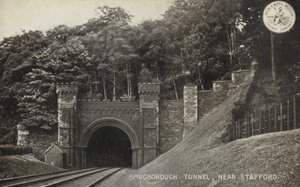 Shugborough Tunnel, nær Stafford (s/h foto) af (after) English photographer