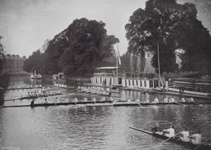 Themsen ved Oxford, The Eights efter et løb (s/h-foto) af (after) English photographer