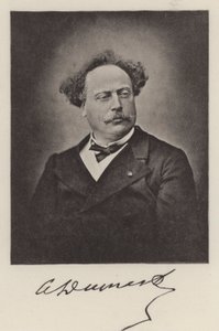 Alexandre Dumas den yngre, fransk forfatter (s/h-foto) af (after) French Photographer