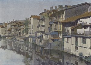 Aurillac, La jordanne (farvet foto) af (after) French Photographer