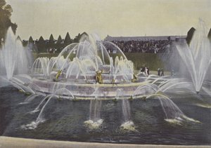 Latona Fountain (farvet foto) af (after) French Photographer