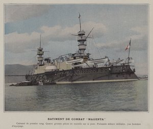 Kampbygning "Magenta" (farvet foto) af (after) French Photographer
