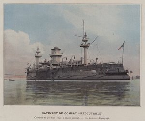 "Formidabel" kampbygning (farvet foto) af (after) French Photographer