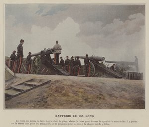 Batterie de 155 Long (farvet foto) af (after) French Photographer