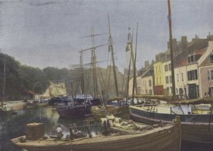 Belle-Ile-en-Mer, Port de Palais (farvet foto) af (after) French Photographer