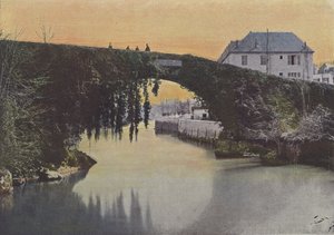Betharram, Le Pont (farvet foto) af (after) French Photographer