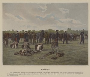 Bivuak (farvet foto) af (after) French Photographer