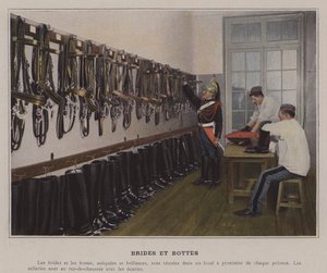 Trenser og støvler (farvet foto) af (after) French Photographer