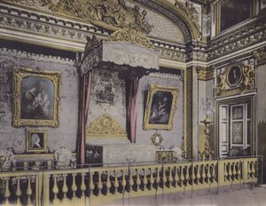 Chambre de Louis XIV, Louis XIV soveværelse (farvet foto) af (after) French Photographer