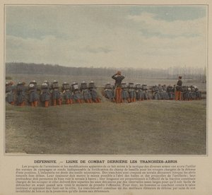 Defensiv, kamplinje bag lyskyttegrave (farvet foto) af (after) French Photographer