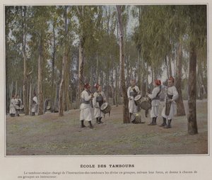 Trommeskole (farvet foto) af (after) French Photographer