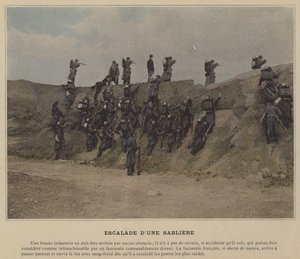 Bestigning af en Sabliere (farvet foto) af (after) French Photographer