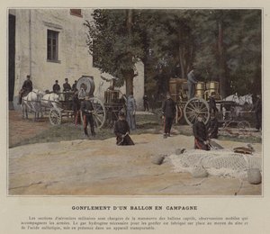 Puste en ballon i marken (farvet foto) af (after) French Photographer