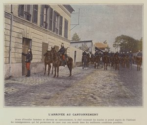 Ankomst til kantonen (farvet foto) af (after) French Photographer
