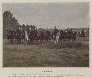 La Charge (farvet foto) af (after) French Photographer