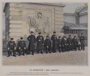 La Digestion "aux Canons" (farvet foto) af (after) French Photographer