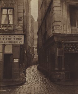 Rue Tirechape, taget fra rue Saint-Honore, revet ned til rue du Pont-Neuf (s/h foto) af (after) French Photographer
