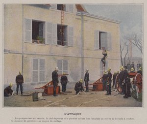 Angrebet (farvet foto) af (after) French Photographer