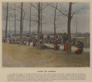 Combat Line (farvet foto) af (after) French Photographer