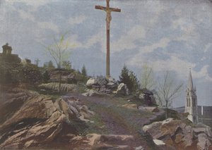 Lourdes, Le Calvaire (farvet foto) af (after) French Photographer