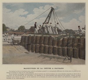 Manøvrer af Chevre a Aubans (farvet foto) af (after) French Photographer