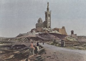 Marseille, Our Lady of the Guard (farvet foto) af (after) French Photographer