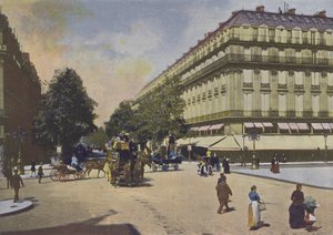 Paris, Les Boulevards (farvet foto) af (after) French Photographer