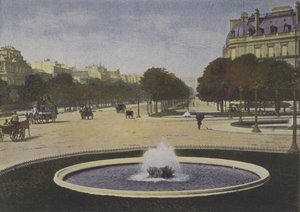 Paris, Rond-Point des Champs-Elysees (farvet foto) af (after) French Photographer