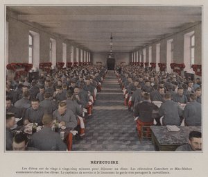 Refektoire (farvet foto) af (after) French Photographer
