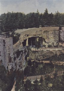 Roc-Amadour, Krypten af ​​Saint-Amadour (farvet foto) af (after) French Photographer