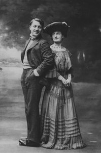 Sacha Guitry og Charlotte Lyses (s/h foto)