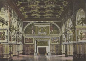 Salle Henri II (farvet foto) af (after) French Photographer