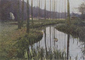 Vaux de Cernay, Le Ruisseau (farvet foto) af (after) French Photographer