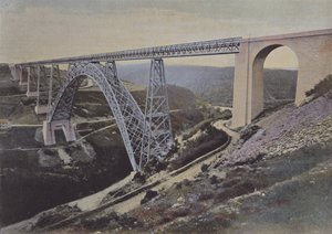 Garabit Viaduct (farvet foto) af (after) French Photographer