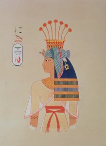 746.c.1. & f.8 Portræt af dronning Nebto, datter af Ramses-Meiamoun, fra 