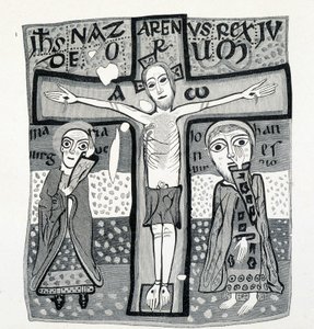 Religiøs kunst, Kristus på korset. 12. århundrede. af (after) French School